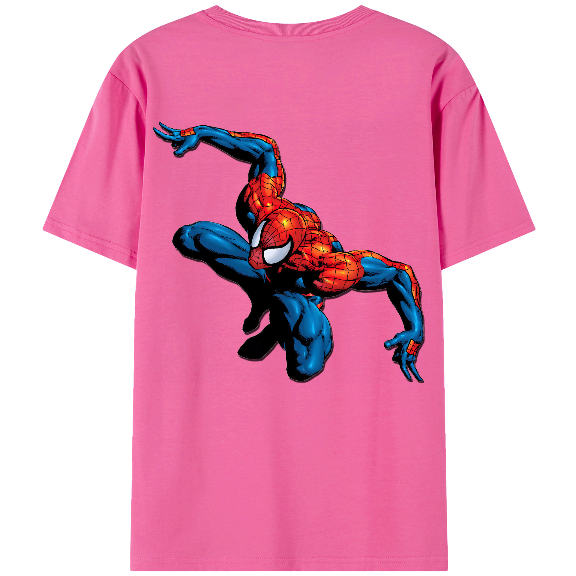 （画像用） Spider Man スパイダーマン レディース半袖Tシャツ(バックプリント)